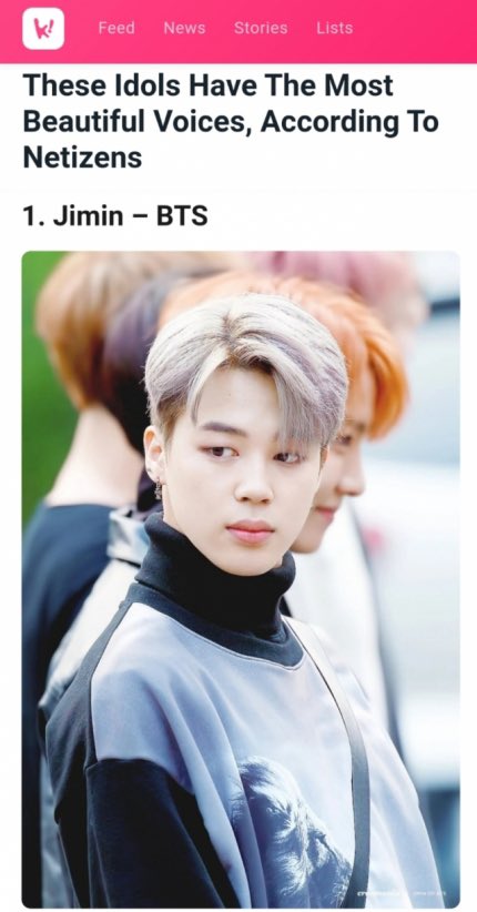BTS Jimin was chosen as the owner of the most beautiful voice according to netizens.Jimin, who plays the role as BTS' lead vocalist and main dancer is in charge of most of the high-pitched parts, despite being the lead vocalist http://naver.me/FsFz2Cr9 Like & rec