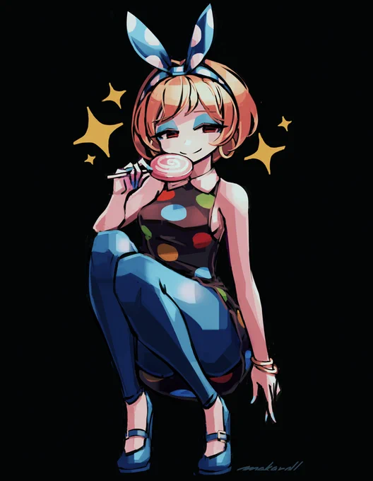 I drew a personified Francine, karat >_oフランソワの擬人化を描いてみましたわ、ルララ #どうぶつの森 #AnimalCrossing 