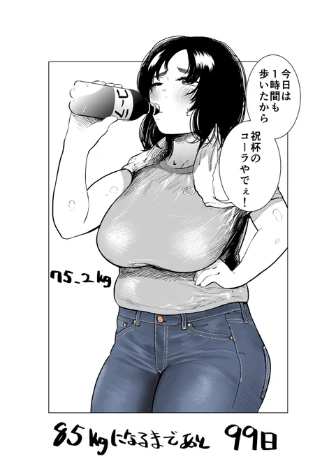 100日後に10キロ太る藍さん 1日から22日まとめ 