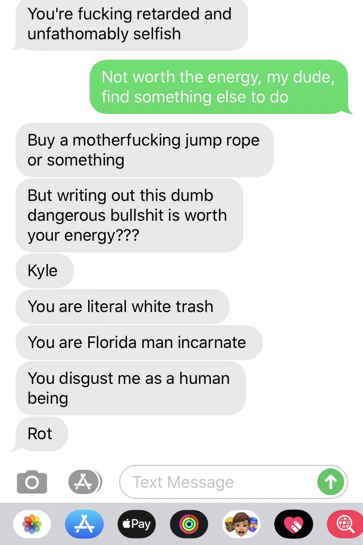 Proving my point, I got texts like this after posting this thread