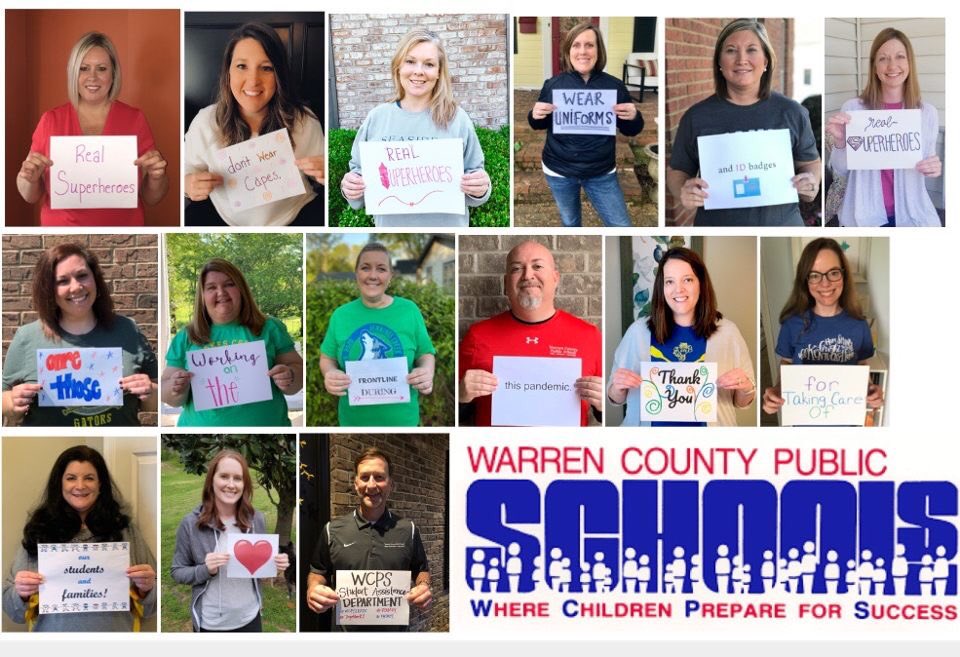 WCPS Student Assistance team would like to thank @WarrenCoSO,@BGKYPolice, Rivendell, @LifeSkillsInc1 , @CHFSKy and all other agencies for your support and dedication to our students/families during this difficult time. #TogetherKy #TeamKentucky #Patriot #HealthyatHome #WCPSLeads