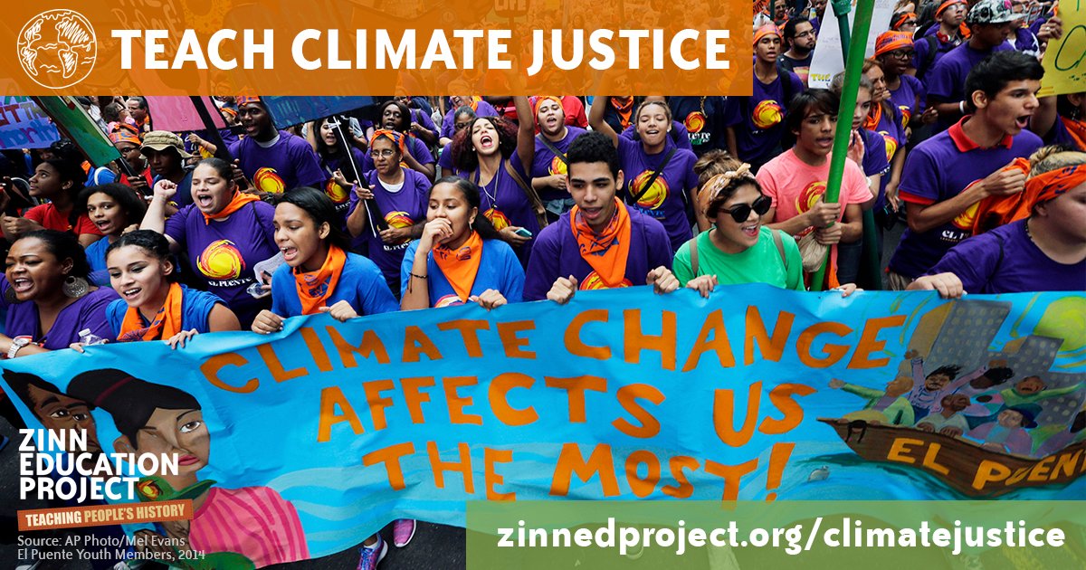 CactusWoman's tweet photo. Use the resources from the @ZinnEdProject to Teach #ClimateJustice on #EarthDay or any day! This is a call to action for all #GlobalCitizens #is445 #is516 #aasl #futurereadylibs #istelib #txlchat #tlchat https://t.co/tffE3ACnbR https://t.co/NpvMFAqYIM