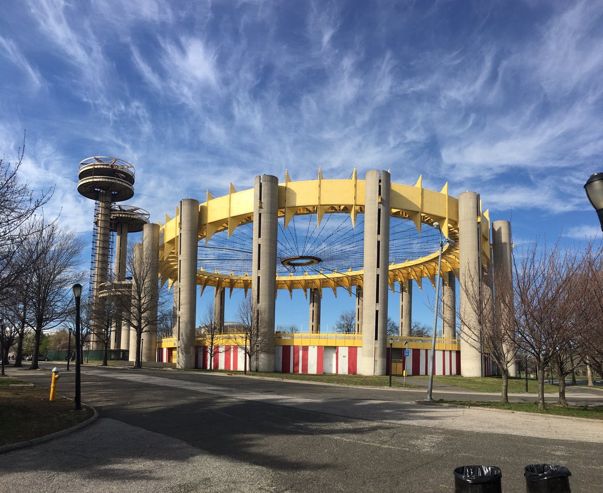 NYSPProject's tweet photo. Today the New York State Pavilion celebrates its 56th Birthday! Thank you for all your continued support of this icon! Like to learn more about the New York State Pavilion? https://t.co/rb49iTPAsK #NewYorkStatePavilion #NYSPProject #Queens #NYC #1964NewYorkWorldsFair https://t.co/UBOBmBCs7L