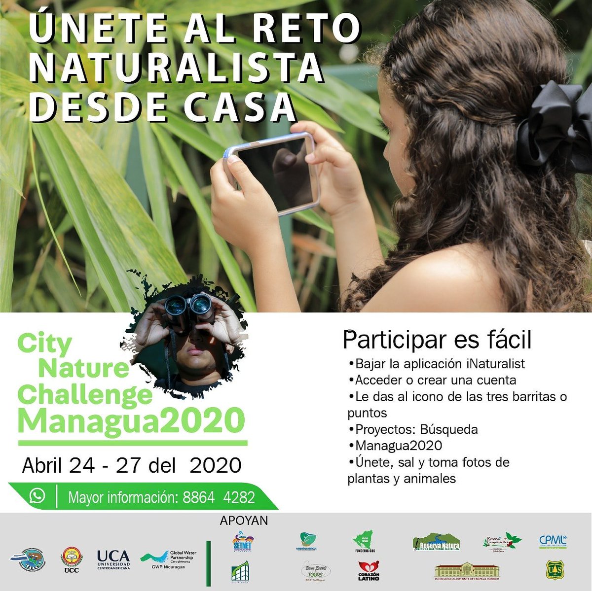 Fundenic's tweet photo. Únete al reto Naturalista desde tu casa #fundenicsos #setnetcomunicaciones #reservanatura #uca https://t.co/DT1NWeGTyP