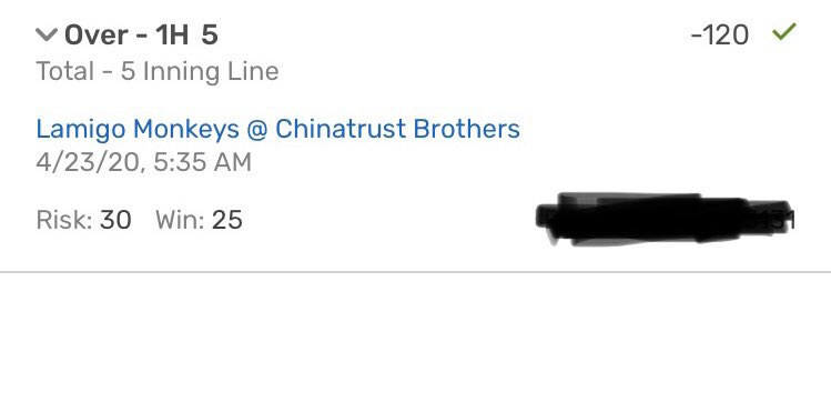 JACK_WMF's tweet photo. #CPBL F5 Action
#monkeys @ #brothers
First 5 o5 -120
#bol
CPBL Record 8-3-0
#gamblingtwitter #sportsbetting #baseball #taiwan #pickscity #bovada #vegas #chinatrust #lamigo #betsperts #sportsaction https://t.co/1OtUcQ7k7o