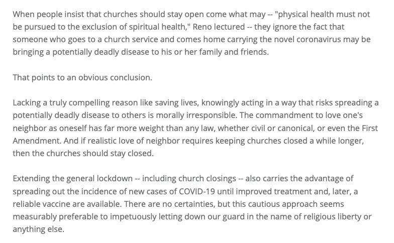 roccopalmo's tweet photo. The closest thing US Church has to a “cardinale laico” (lay cardinal) beginning from his era as NCCB media chief before most of us were born, the eminent Russ Shaw raps his own kind, says conservative push for “reopening” Mass lacks “moral reasoning”: https://t.co/zL438ML4SO https://t.co/JyuCsfMG1A
