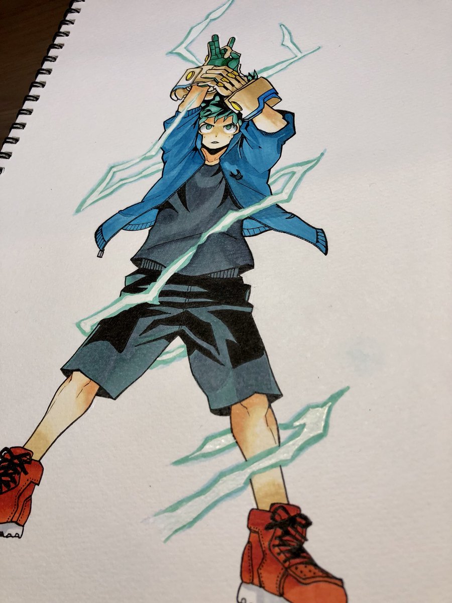 ヒロアカ ヒロアカ 模写 巻の表紙のデクを描きました 今までで1番綺麗に塗れたと Tomosuke のイラスト ヒロアカ ヒロアカ 模写 巻の表紙のデクを描きました 今までで1番綺麗に塗れたと Tomosuke のイラスト