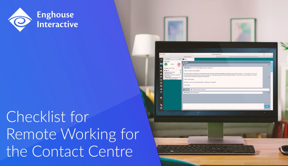 ALGIMInc's tweet image. Need to get your remote contact centre up and running quickly? Enghouse Interactive have kindly provided their e-book checklist for our members. See what you need to do to ensure you hit the ground running 👉 buff.ly/2xQywYD