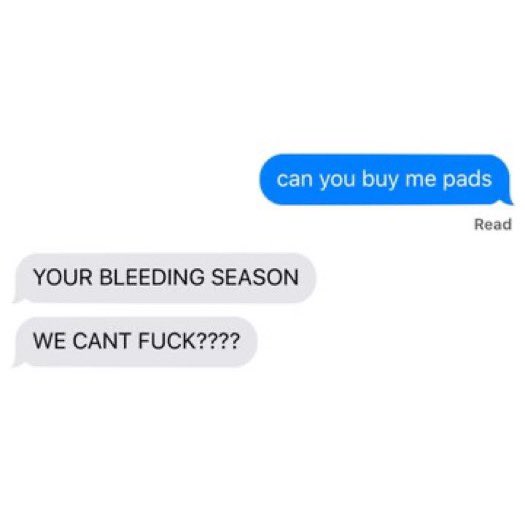 the x-men as “can you buy me pads” text messages thread