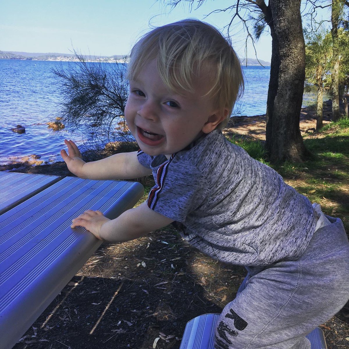 NaomiCranfield1's tweet photo. Isolation walks with this little boy 💙 #hamishjames #grandson #isolationexercise https://t.co/zLgFJ70tNU