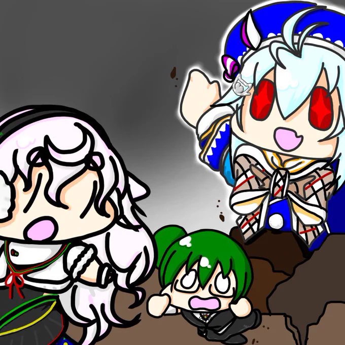 #絵描き繋がれ
公原和(753)様(@hamu565)からバトンいただきました

絵描きと名乗るのはおこがましいのですが
.LIVEのvtuber達の配信を観て
突発的に絵を描いたりしています
くすっと笑ってもらえたりしたら嬉しいです 