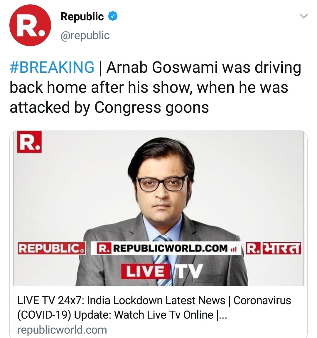 Republic twitter Republic twitter