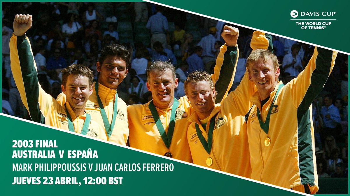 CopaDavis's tweet photo. Cuarto partido de la #FinalCopaDavis 2003 🏆
#MarkPhilippoussis 🇦🇺 vs. 🇪🇸 #JuanCarlosFerrero
🎾🍿https://t.co/YuU7kC0M8A https://t.co/N640WLxX6j
