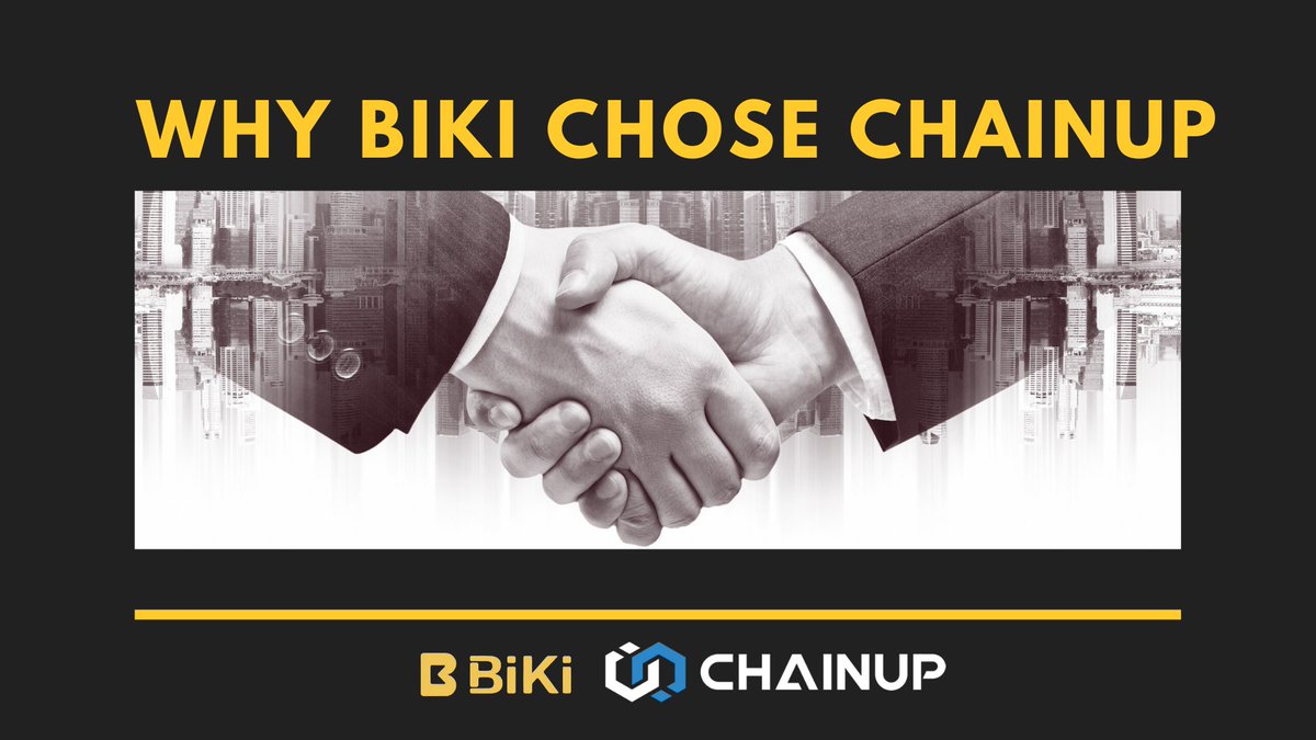 Randy04227's tweet photo. 📢Why BiKi and ChainUP are working together?

Read for details ; https://t.co/P09qRmTYzZ
Twitter: https://t.co/UsZk01PSSt

#chainup #blockchain #crypto #blockchaintechnology #cryptocurrency #cryptoexchange #cryptocurrencyexchange https://t.co/Rhac2nS9Qj