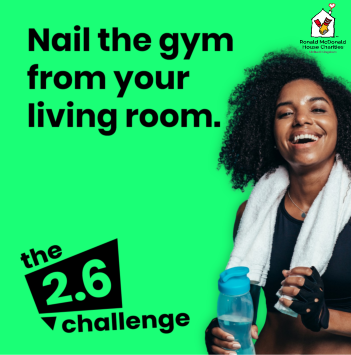 Could you do 26 squats? 
Skip on the spot for 26 seconds? 
Ask 26 friends to take part in a videoed dance routine?
If yes, get involved! Join us this Sunday for the #twopointsixchallenge. 
Help us help families with poorly children in hospital. 
Sign up: bit.ly/34ILL9T