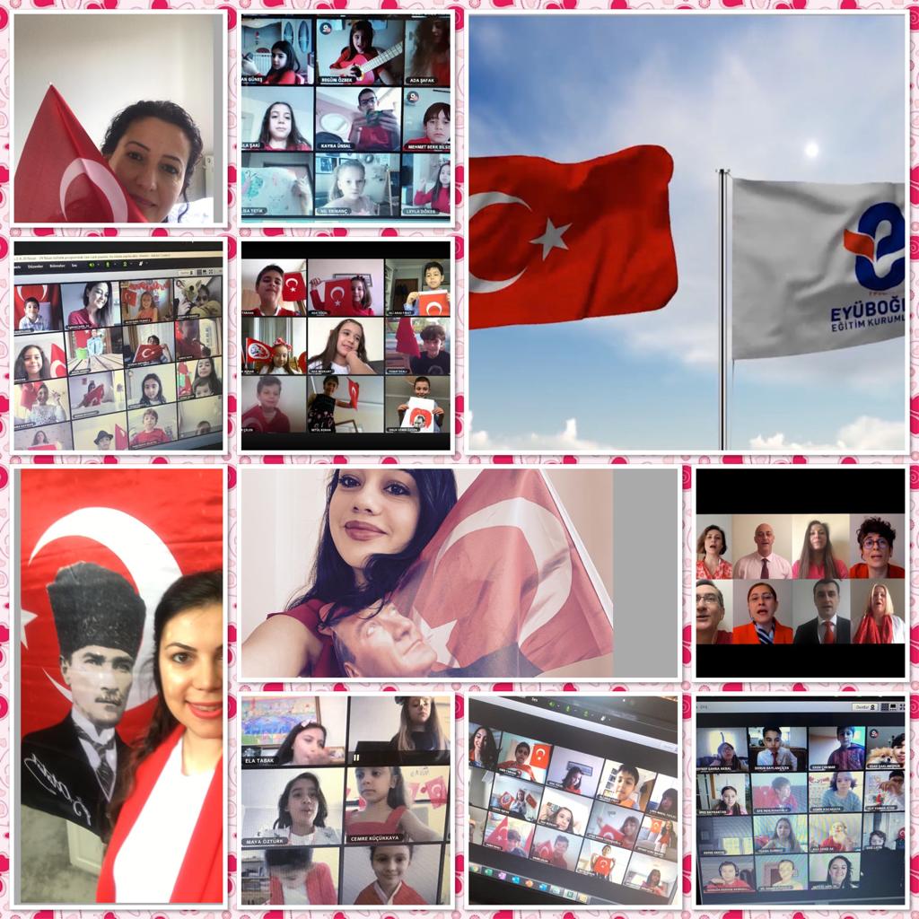 Türkiye Büyük Millet Meclisinin kuruluşunun 100. yılını ve 23 Nisan Ulusal Egemenlik ve Çocuk Bayramımızı bu yıl öğrencilerimizden uzakta ama yine aynı coşkuyla kutladık. 🇹🇷🇹🇷🇹🇷🇹🇷🇹🇷🇹🇷  <a href="/EyubogluEgitim/">Eyüboğlu Eğitim EEK</a> #yasasın23nisan #23Nisan