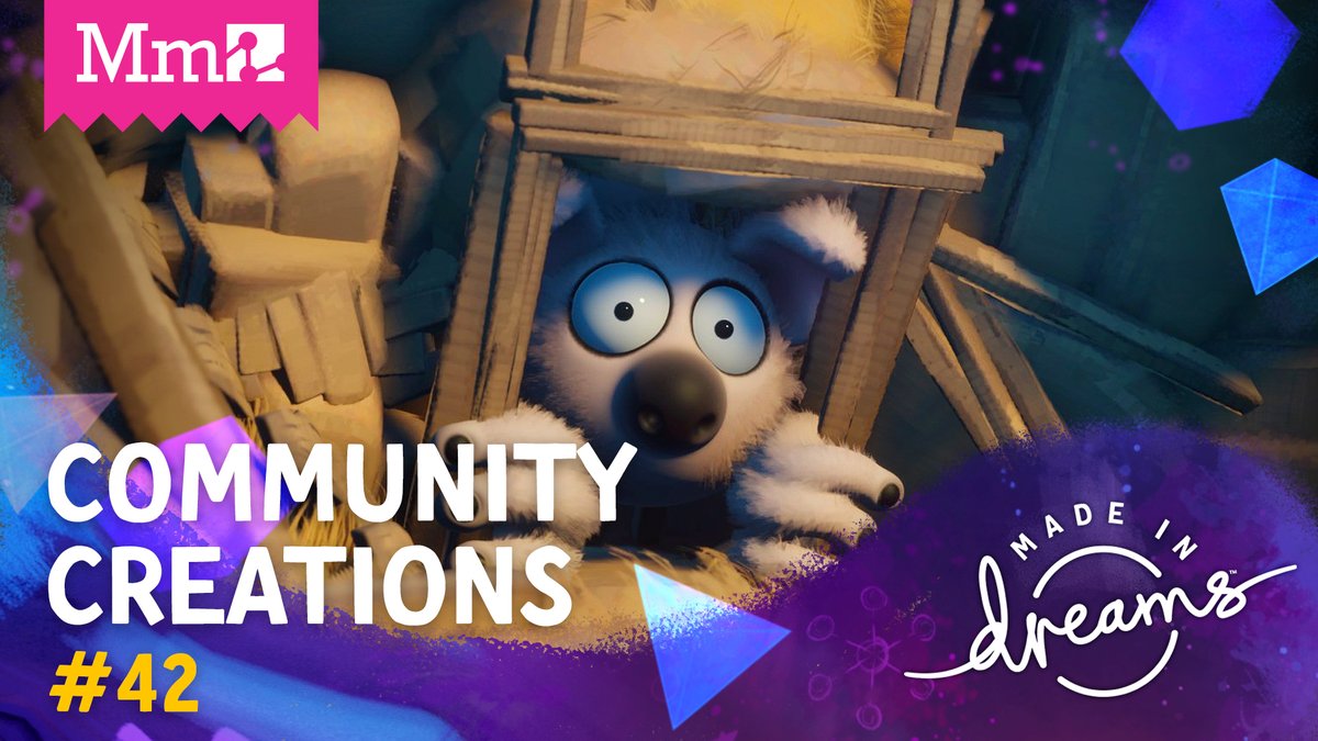 mediamolecule's tweet photo. It's Thursday, and we're all set for our weekly dose of Dreamiverse goodness! We'll be live on Twitch at 5PM BST with our latest CoMmunity Creations collection! 🥰 

What have you discovered in #DreamsPS4 this week? #MadeInDreams https://t.co/5O7wFx8ce5