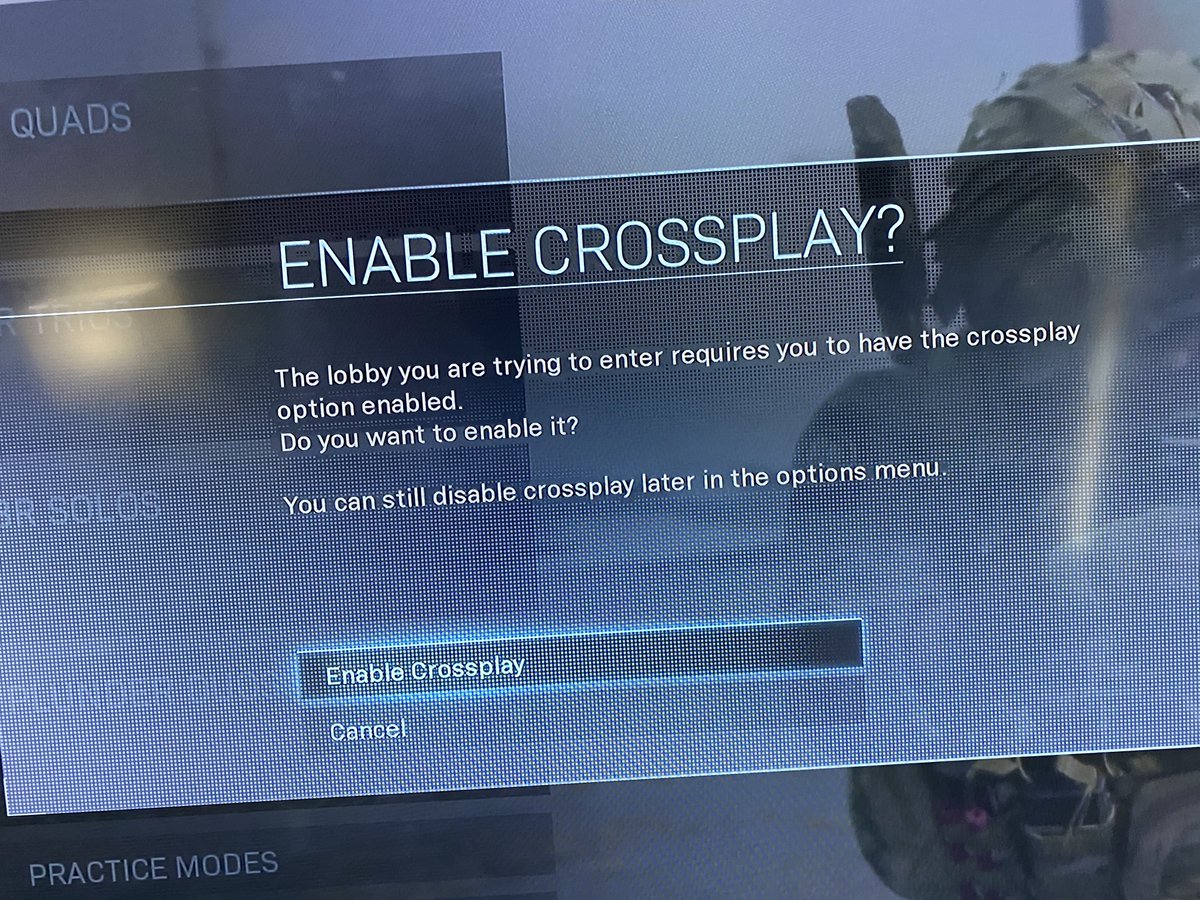 ArchieCasp's tweet image. Crossplay Disabled..... oh no but your not allowed to play without it cause your on Xbox. But it’s okay as you can “still disable crossplay later” if you fancied wasting some more time. #Warzone #activision #CallofDutyModernWarfare