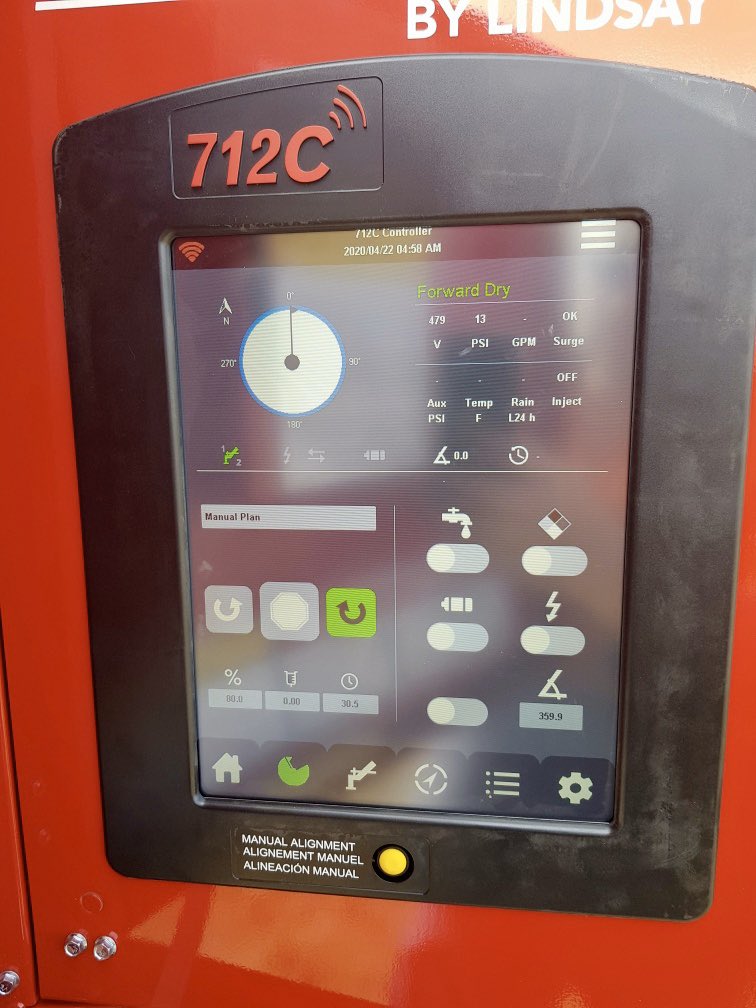 benparts's tweet photo. Our new full commissioned 11 span  #Zimmatic® Centre pivot fitted with state of the art Next Gen 712C  Controller. Next Gen Zimmatic® Controllers give growers greater control over their irrigation, to improve productivity &amp; conserve resources @LindsayIrrigate  @ZimmaticANZ https://t.co/a4Bo57lB51