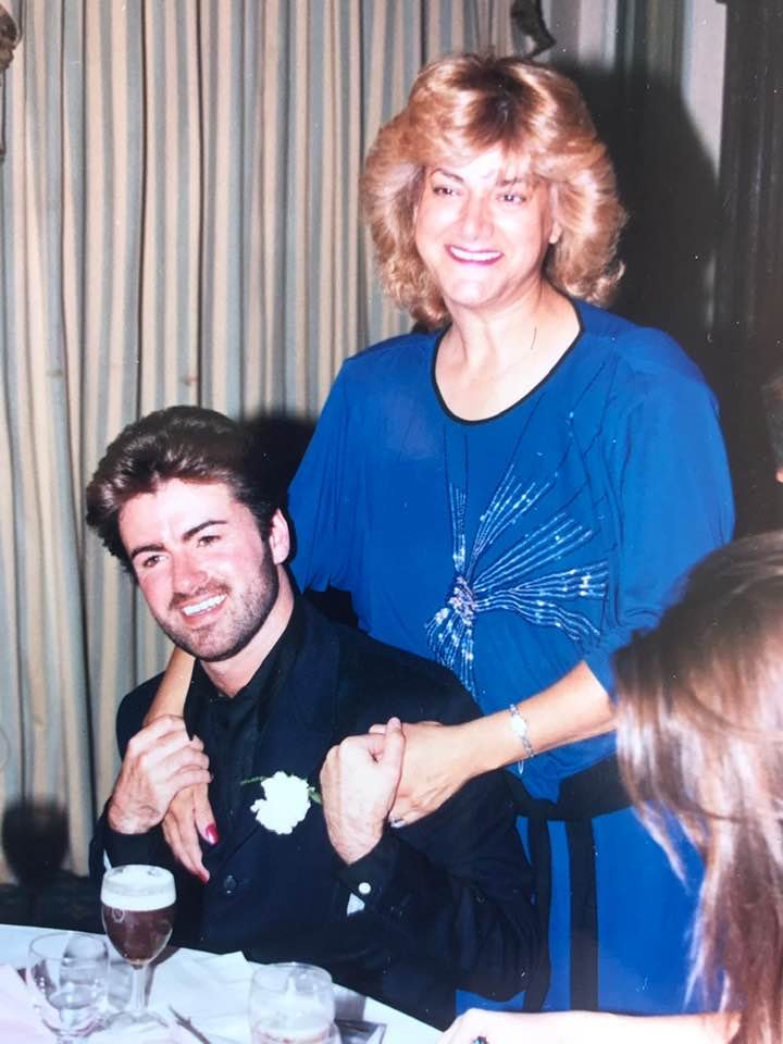 George Michael with Alex Georgiou's Mum ❣️💜