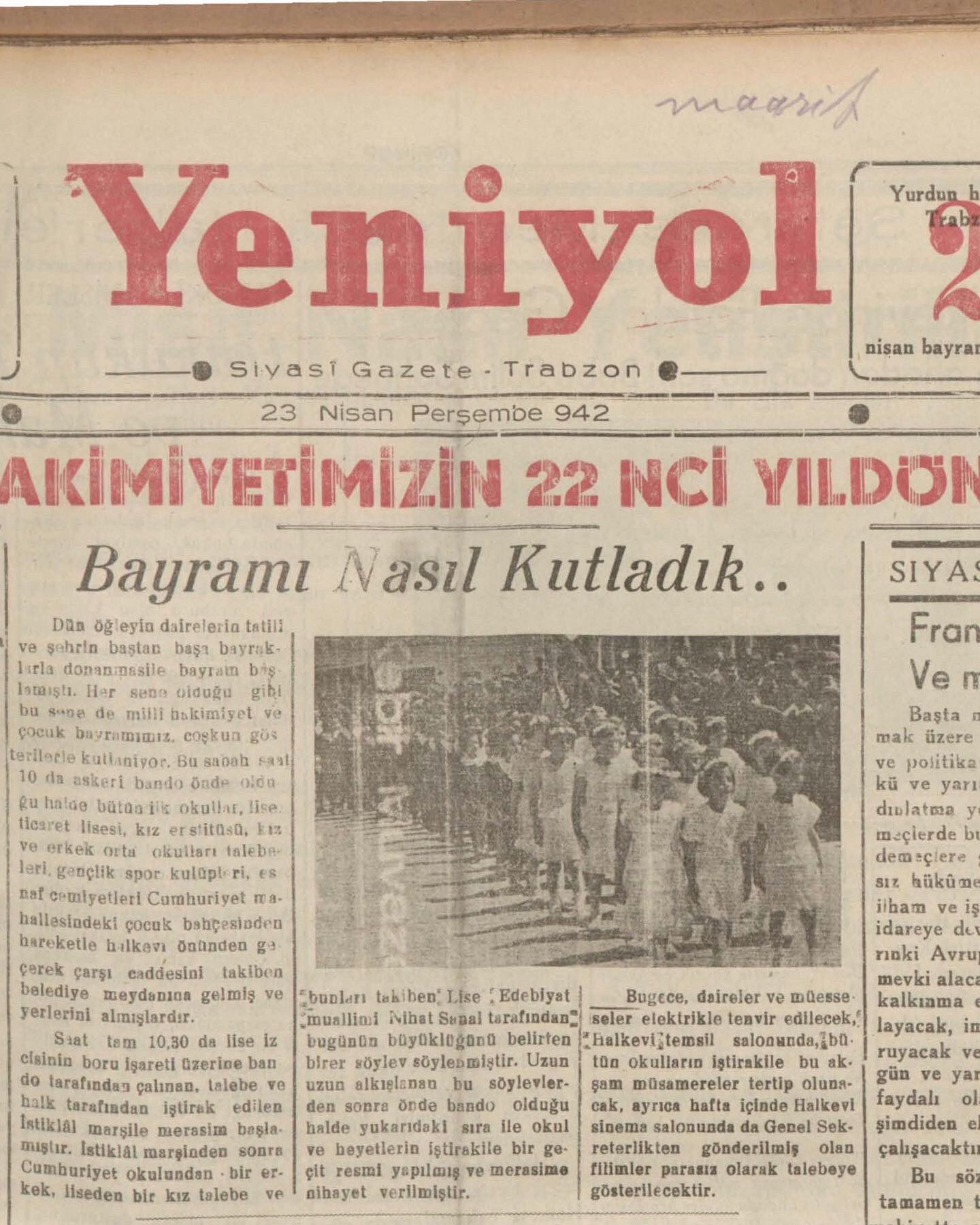 istanbul universitesi on twitter istanbul universitesi dijital gazete arsivi nden sectigimiz 23 nisan tarihli eski gazete mansetleri tarihe taniklik ediyor ve 100 yil oncesinde oldugu gibi bu yil da coskuyla umutla kutlanmaya devam