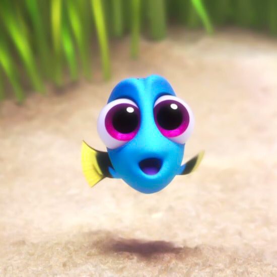 jungkook as baby dory; a short but soft thread