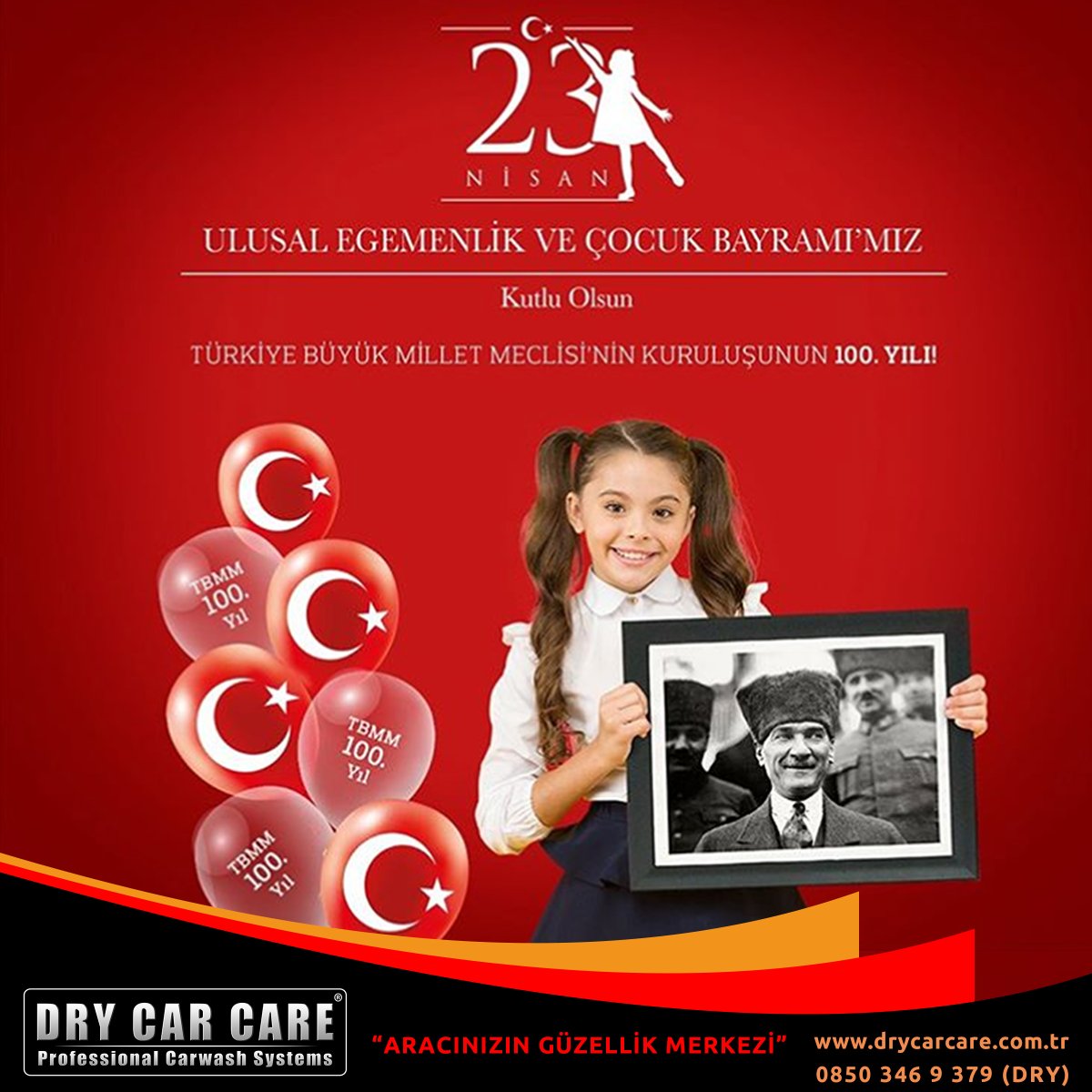 100 yıl önceki karanlık günlerde güneş gibi doğan ve yolumuzu aydınlatan IŞIK, bu karanlık günlerde de yolumuzu aydınlatmaya devam ediyor. Atamızın bizlere armağanı 23 Nisan Ulusal Egemenlik ve Çocuk Bayramı' mız Kutlu Olsun.
#23NisanKutluOlsun #23Nisan1920 #23nisan #atatürk