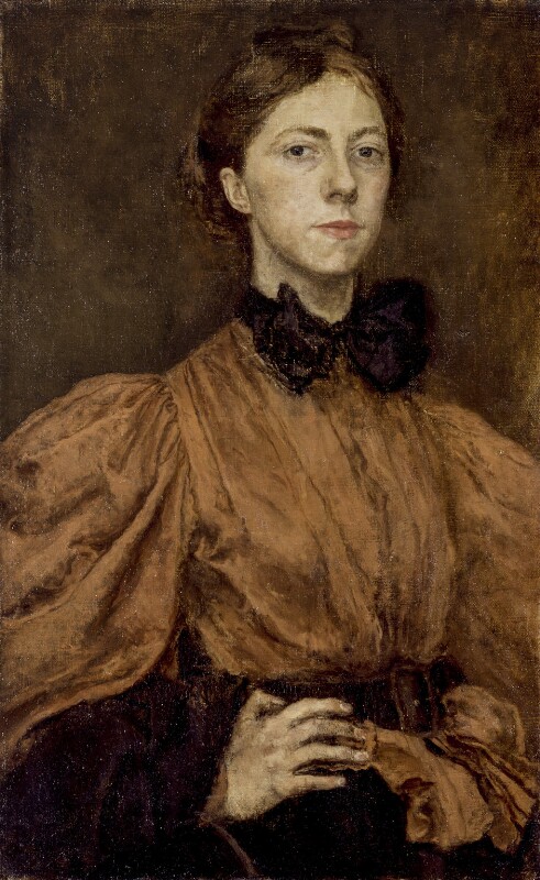 Gwen John (1876-1939). While she was alive, poor Gwen John had the misfortune to be outshone by her brother Augustus John and her lover Rodin. It& #39;s now clear she was better than both of them. Whenever I see her work I feel I can hear a clock ticking. Pale, faded, afternoon art.