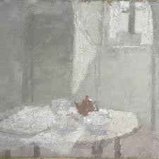 Gwen John (1876-1939). While she was alive, poor Gwen John had the misfortune to be outshone by her brother Augustus John and her lover Rodin. It& #39;s now clear she was better than both of them. Whenever I see her work I feel I can hear a clock ticking. Pale, faded, afternoon art.