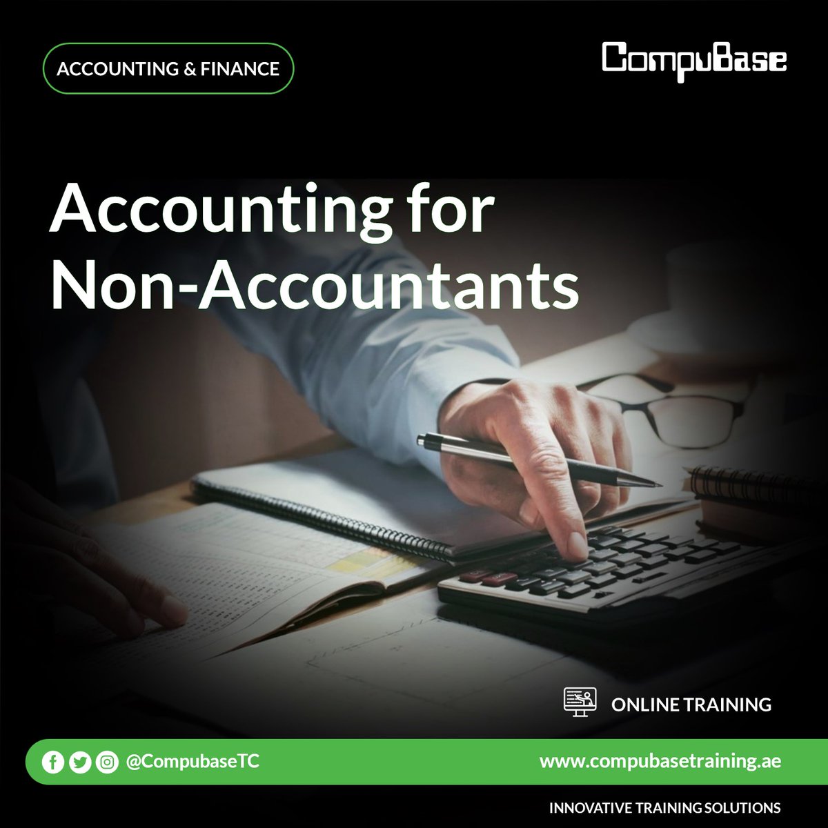 CompubaseTC's tweet image. Enroll to this #Online_Course and learn the fundamentals of accounting and the principles of reading and analyzing financial statements.
Contact us on +971 2 677 1117 or info@compubasetraining.ae 
#OnlineTraining #Accounting  #Finance  #AbuDhabi #COVID-19 #Stay_Home #Stay_Safe