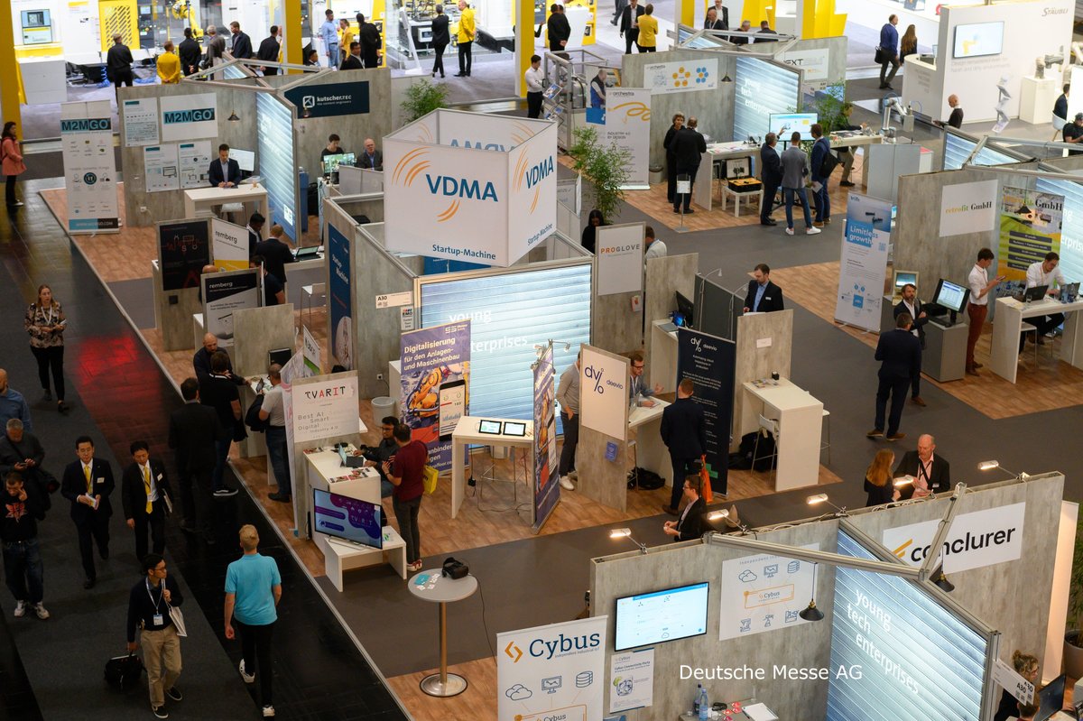 VDMAonline's tweet photo. Donnerstag auf der @HannoverMesse โ heute auf dem virtuellen Gemeinschaftsstand von #VDMAStartupMachine: @oculavis, @EriumGmbH, #4tiitoo, #clous & #dataos. Entdecken Sie alle 20 Aussteller: https://t.co/yPx4qBeG9Q #whatwewouldhaveshown #yte #HM20 https://t.co/4Pa9uNiR4o