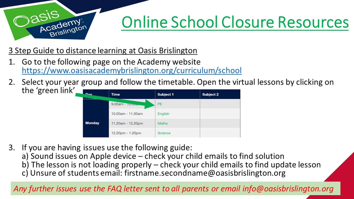 OABrislington's tweet photo. #OABrislington students who are unsure how to access resources via the academy website please see below #instructions #lessons #workresources https://t.co/SDzoT6iw5t
