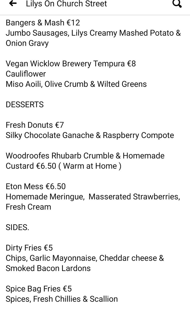OnLilys's tweet photo. Thursday Gourmet Takeaway Menu now with @WWolfBrewery Bottles available for Takeaway with your order #LilysGourmetTakeaway #LetUsLookAfterYou #WicklowFood #FromLilysWithLove #PivotAndAdapt #wicklowwolf https://t.co/0A4bBb9i2v