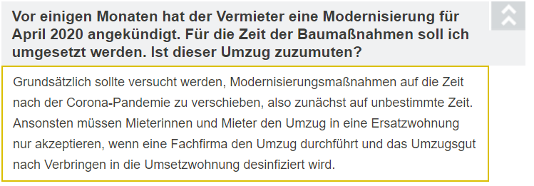 Modernisierungsmaßnahmen auf die Zeit nach der #Corona-Pandemie zu verschieben, heißt es beim @BMieterverein - und zudem steht da: