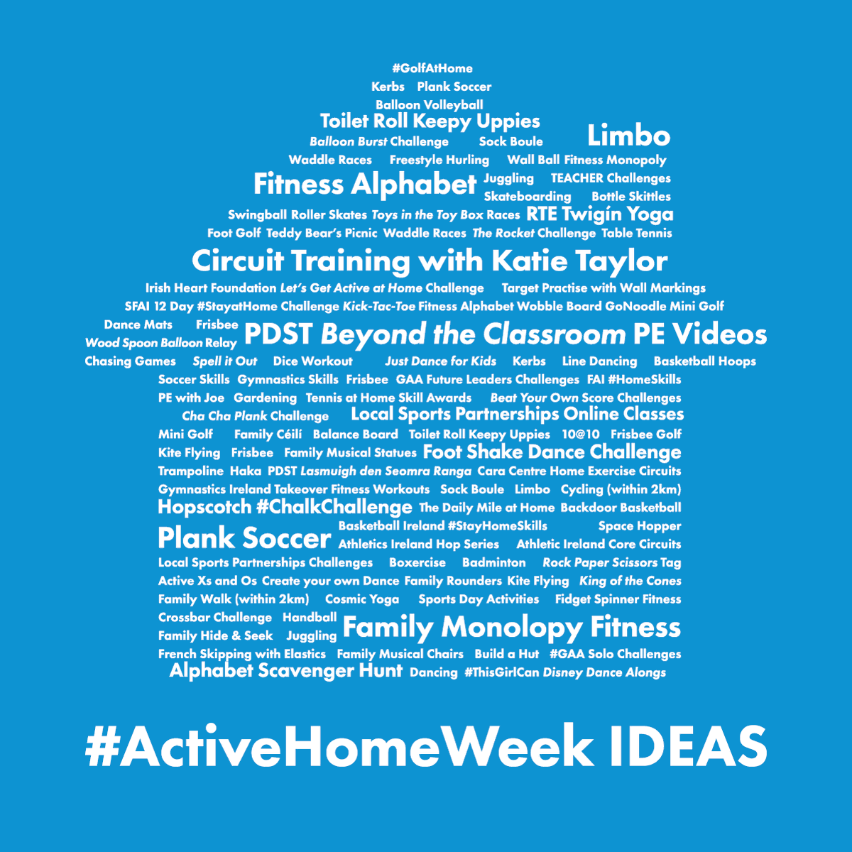 PresSrMullingar's tweet photo. Loads of ideas on new ways to get active for #ActiveHomeChallenge by @ActiveFlag https://t.co/BtMDN2E54M