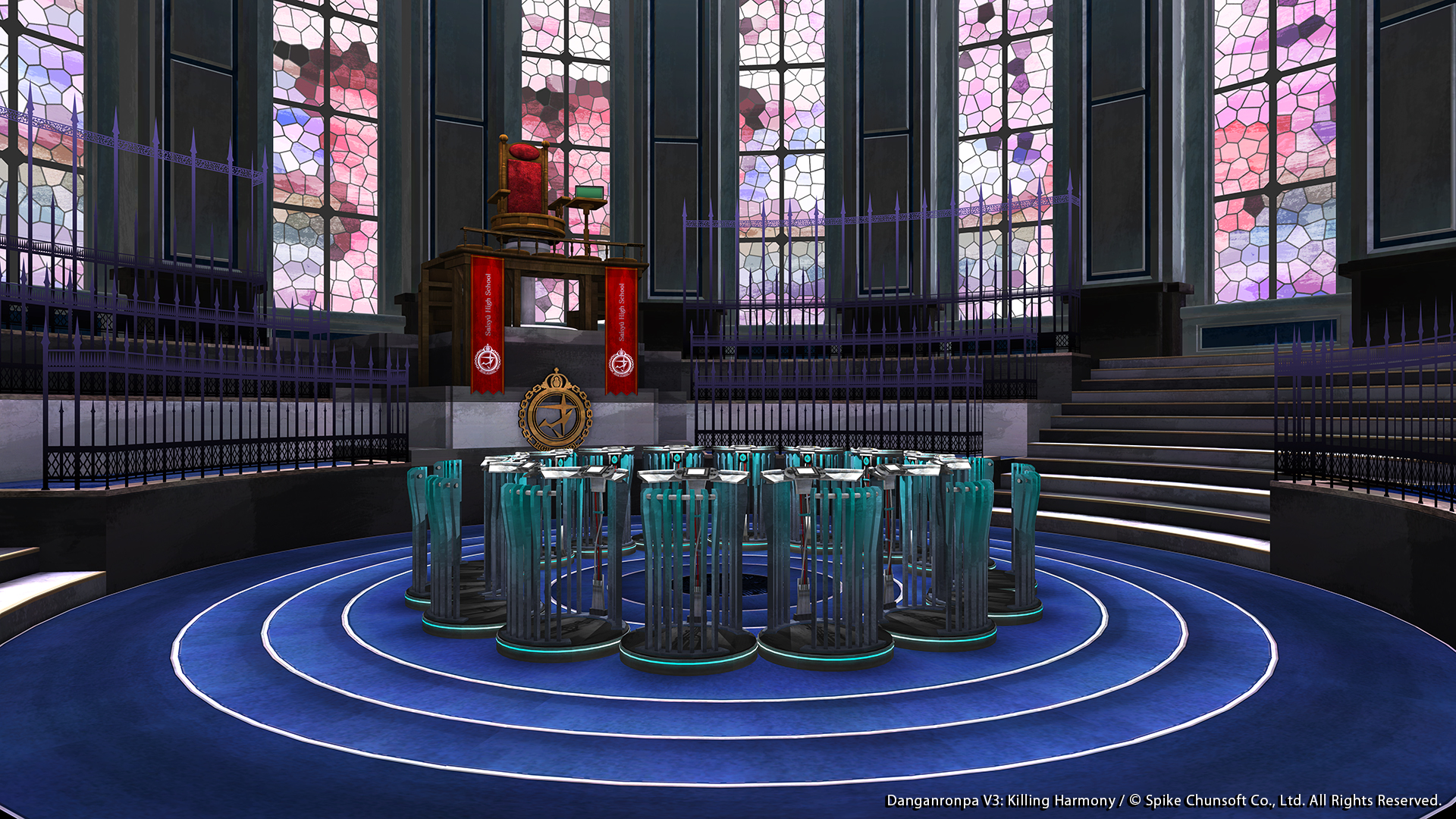 Danganronpa 1 Trial Room Background - marystackhouse