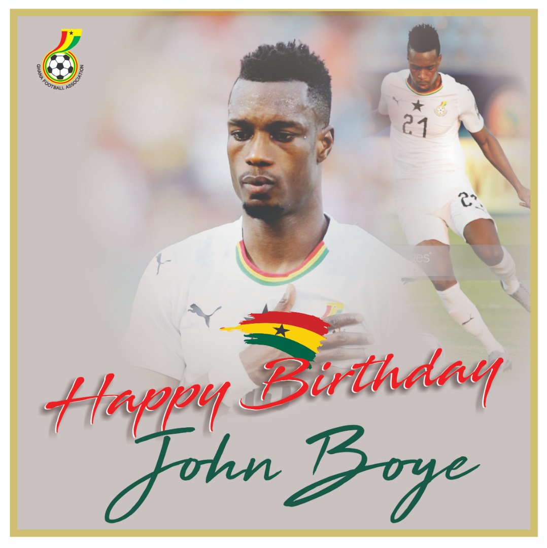 A special Happy Birthday from the GFA to John Boye. 

I wish you same champion defender 