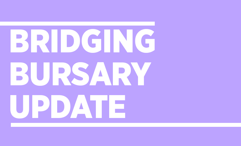 CreativeScots's tweet photo. An update 👋🏻

As anticipated, requests for the Bridging Bursary (Arts and Creative) have been high in this second wave. 

We’ve been keeping an eye on levels, and it looks like we will need to close tomorrow morning (Friday).

If that changes, we’ll let you know ASAP! https://t.co/N6LK9XY1Sn