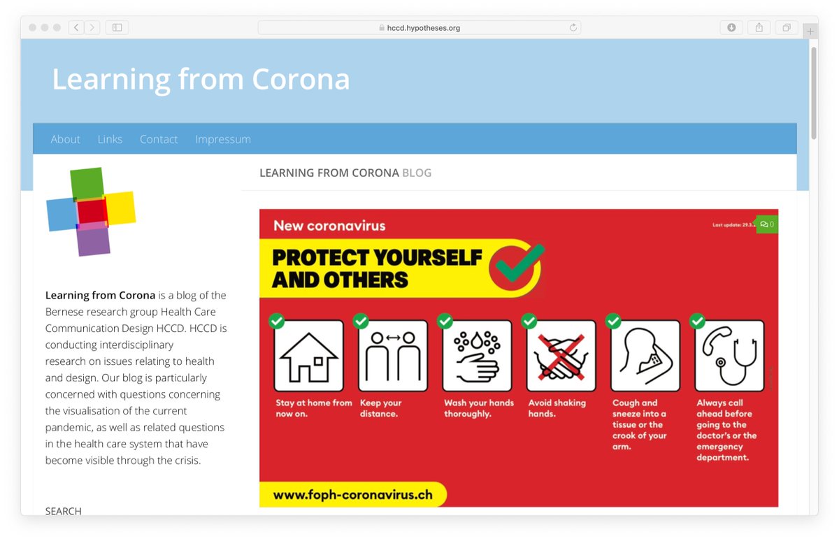 Berner Fachhochschule (@bfh_hesb) on Twitter photo Im neuen Blog "Learning from Corona" befasst sich die Arbeitsgruppe Health Care Communication Design der BFH mit den visuellen Aspekten der aktuellen Pandemie. Daneben werden unter anderem Infografiken & popkulturelle Vorbilder analysiert. 🟠🟢🟣 <a href="/hkb_bfh/">Hochschule der Künste Bern HKB</a> bfh.ch/de/aktuell/med… Im neuen Blog "Learning from Corona" befasst sich die Arbeitsgruppe Health Care Communication Design der BFH mit den visuellen Aspekten der aktuellen Pandemie. Daneben werden unter anderem Infografiken & popkulturelle Vorbilder analysiert. 🟠🟢🟣 <a href="/hkb_bfh/">Hochschule der Künste Bern HKB</a> bfh.ch/de/aktuell/med…