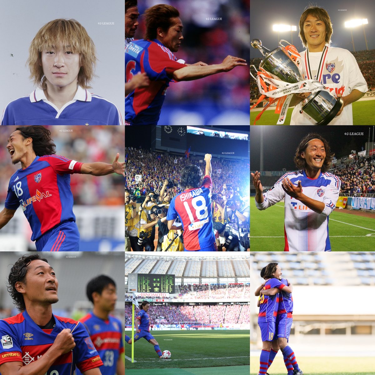 fctokyoofficial's tweet photo. 🔵現役時代を9枚の写真で振り返る🔴
現在は #クラブコミュニケーター として活躍する #石川直宏  #CC の現役時代を9枚の写真で振り返ります!!!!✨🙌🙌
#ナオさん
#fctokyo #tokyo https://t.co/gdAQwxR552