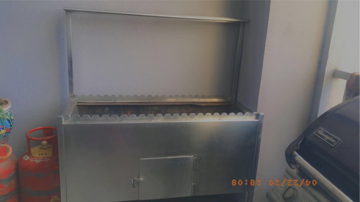 And a coal grill