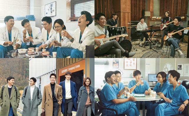 20200423  "Act 2 of tvN  #HospitalPlaylist will start from Apr 23, pay attention on the variation (a change or slight difference) of points"Consisting of 12 episodes, there will be changes starting from episode 7 airing on April 23, which can be called Act 2 of the drama.