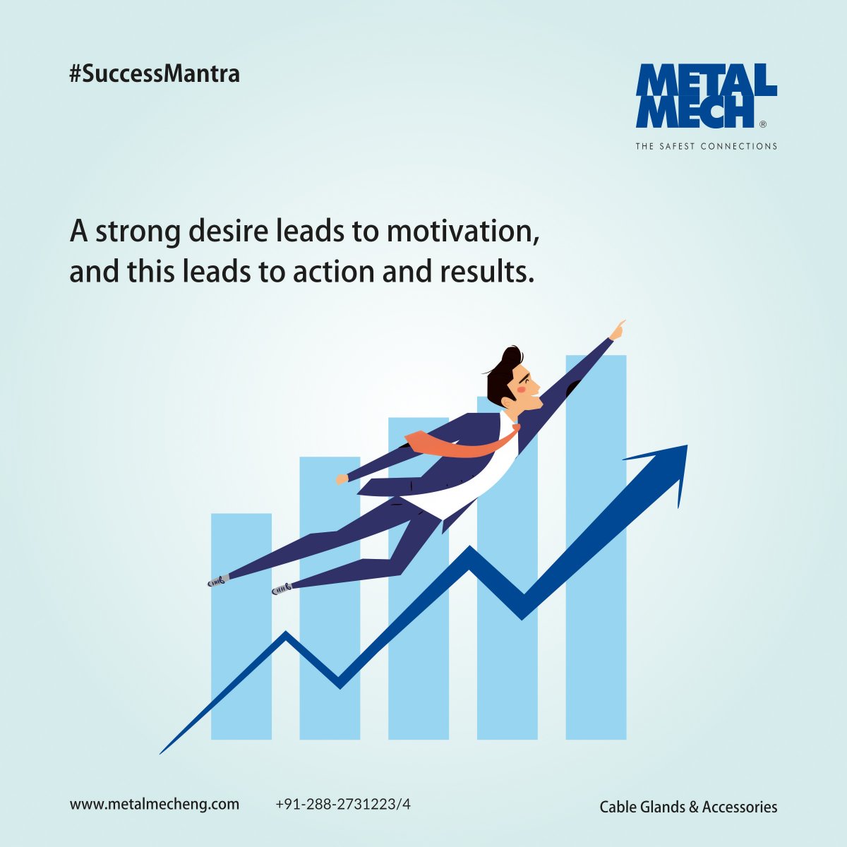 metalmecheng's tweet photo. Desire is the key to motivation. 
While, determination and commitment to excellence will enable you to attain success.  

#SuccessMantra #Inspiration #CableGlands #CableGlandsManufacturers #StayHomeStaySafe #Exporters #Accessories #Industries #MetalmechEngineering #Jamnagar https://t.co/w8ZJOD8t5Z