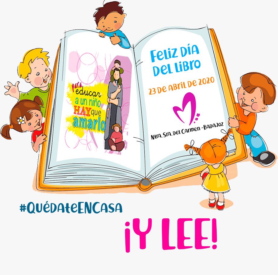 OrientaMaristaB's tweet photo. ¡¡¡¡Feliz Día del Libro!!!! @MaristasBadajoz @MaristasMedit @coemmaristasmed #maristasencasa #10tolearn #10tolive #SOMOSEDUCACIÓN https://t.co/rqUPOf1Eem