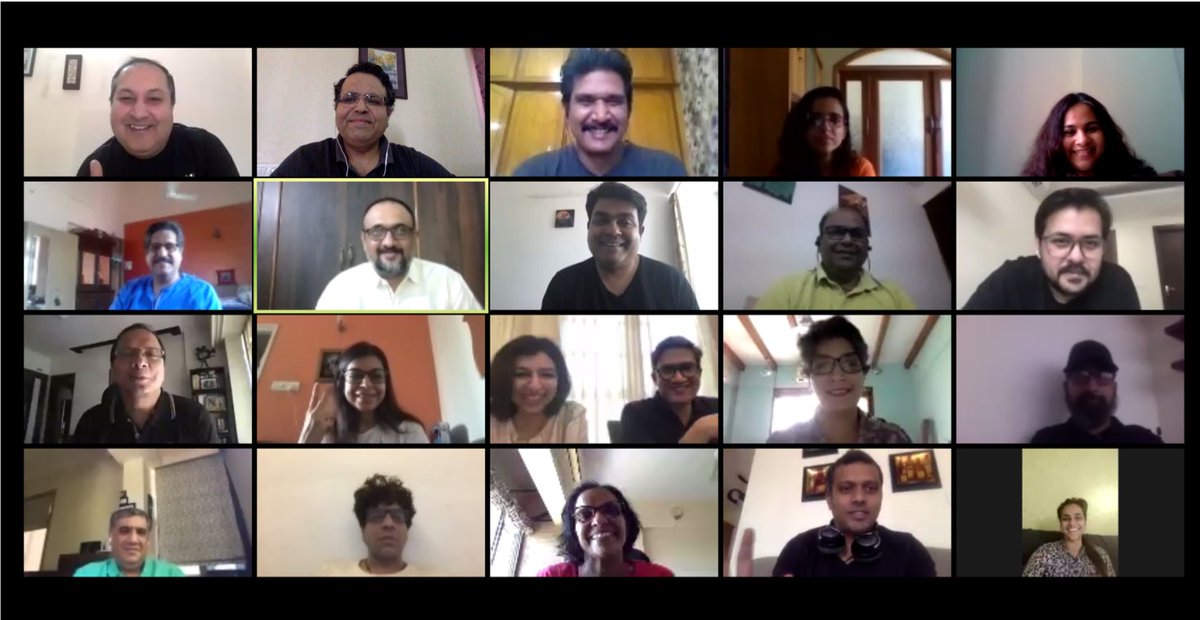 mohitjo's tweet photo. @HavasGroupIN ManCom - a great way to start the day. A team that smiles together wins together #HavasTogether #BetterTogether #HavasFromHome #HavasRocks @HavasMediaIN @thinkdotdesign @langoorhavas @Shobiz24x7 #HavasLifeSorento https://t.co/uOP7zkD3fQ