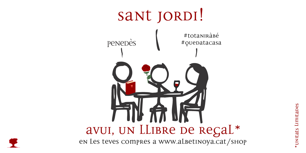 AlbetiNoya's tweet photo. 🌹🐉🍷Bon dia de Sant Jordi!!! 🍷🐉🌹
Per celebrar-ho, totes les compres que es facin a la nostra botiga en línia (https://t.co/P2zQadlxFb)al llarg del dia d'avui tindran un llibre de @lluistolosa  de REGAL!!! 🎁 #enoturisme #totanirabe  #SantJordi2020 https://t.co/nYcvHWr3wf