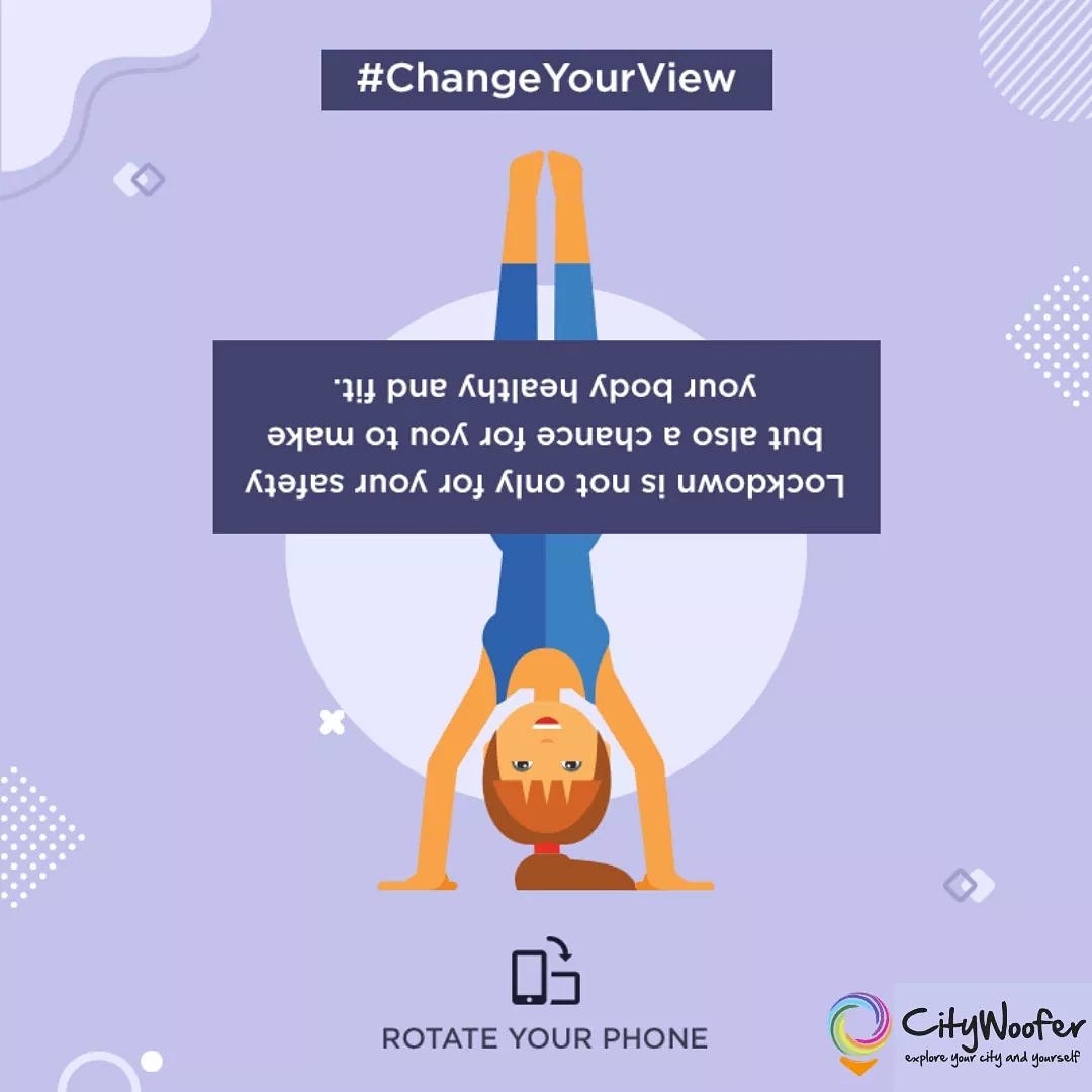citywoofer's tweet photo. Don’t let the lockdown end your fitness journey. Take full advantage of staying in and rotate your schedule towards doing exercise and yoga daily.
Explore more:- https://t.co/GQgrbNmsk5
#StayFit #RotateYourPhone #TrendingFormate #ChangeYourView #TicketingPlatform https://t.co/kqDXXwkZDH