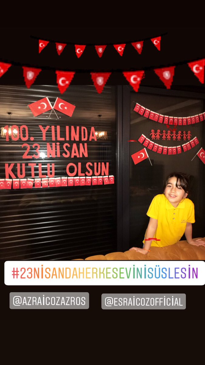 YIcoz's tweet photo. @KucukkayaIsmail 
100. yılında 23 Nisan kutlu olsun
Azra İçöz https://t.co/w9thDERZdo