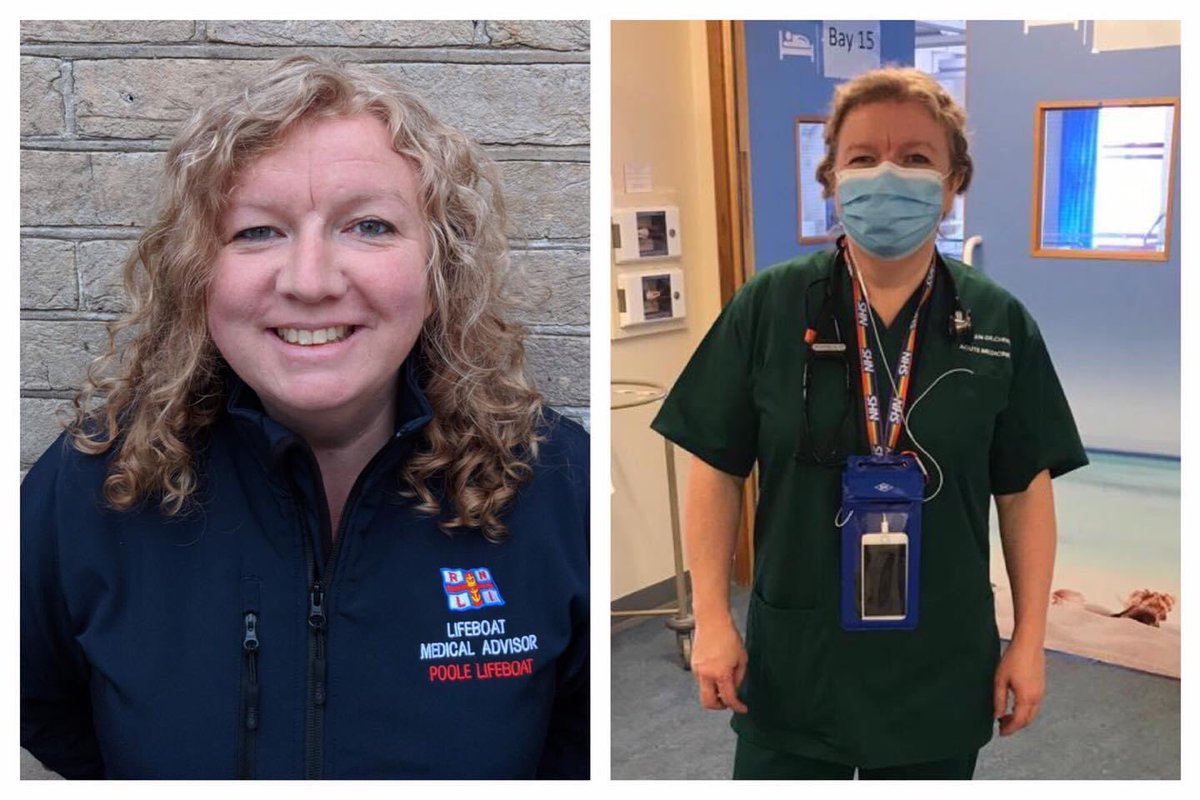 PooleLifeboats's tweet photo. ‘Meet the team’ - today we meet Helen, another of our volunteers who also works for the amazing NHS. Drop Helen a clap below. 👏 

Joined: Dec 2017
Role: Started as Lifeboat Medical Advisor, now joint Lifeboat Operations Manager
Day job: Consultant Physician https://t.co/wtmnQWZ8aQ