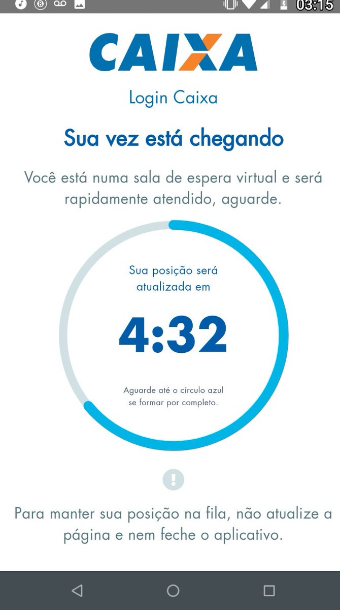 phoenix_symon's tweet photo. Foi quarenta minutos pra falar que tem um milhão de pessoas acessando simultâneamente
#CAIXATemNADA #CaixaTemNAOFUNCIONA 
#caixa #caixatemfalhas #caixanaotem https://t.co/PPRLDyhXZR